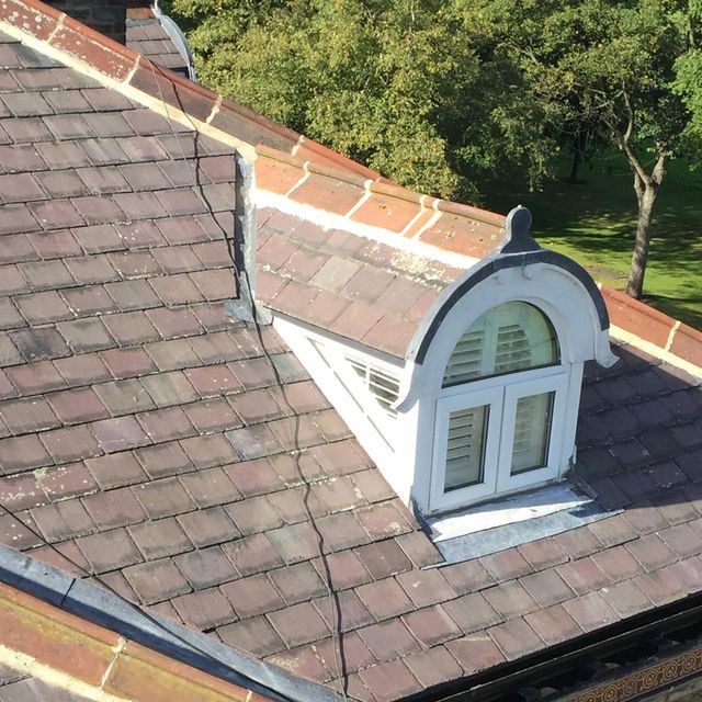 Rounded roofing work is able to be carried our by our team