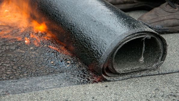 Rubber roofing installation process